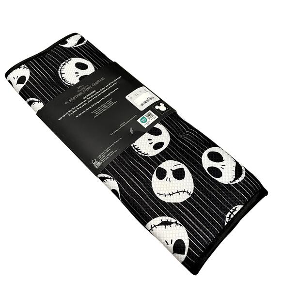 Disney Other - Disney NIGHTMARE BEFORE CHRISTMAS Dish Drying Mats Set of 2 Black & White New